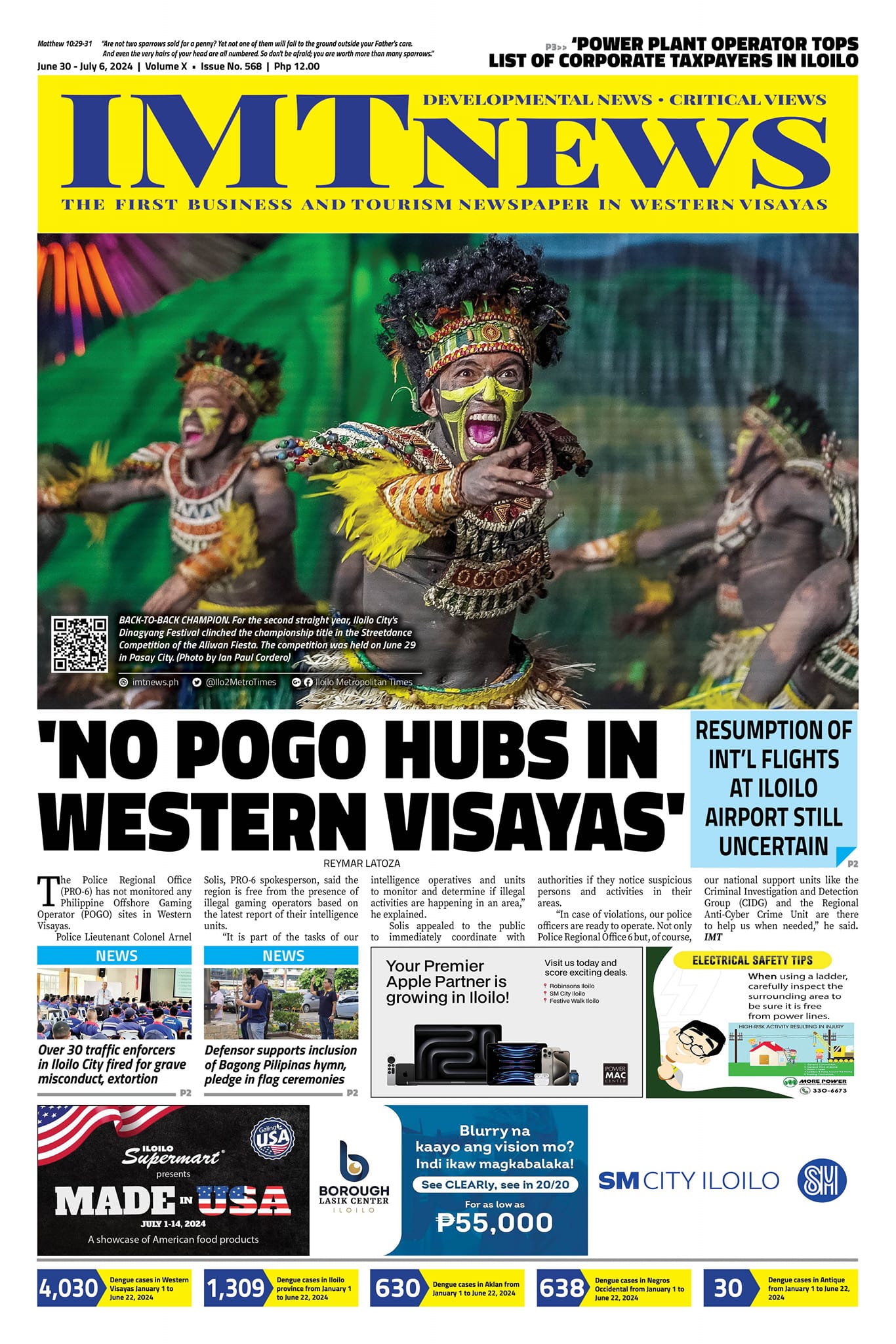 THIS WEEK'S FRONT PAGE (June 30 - July 6, 2024)