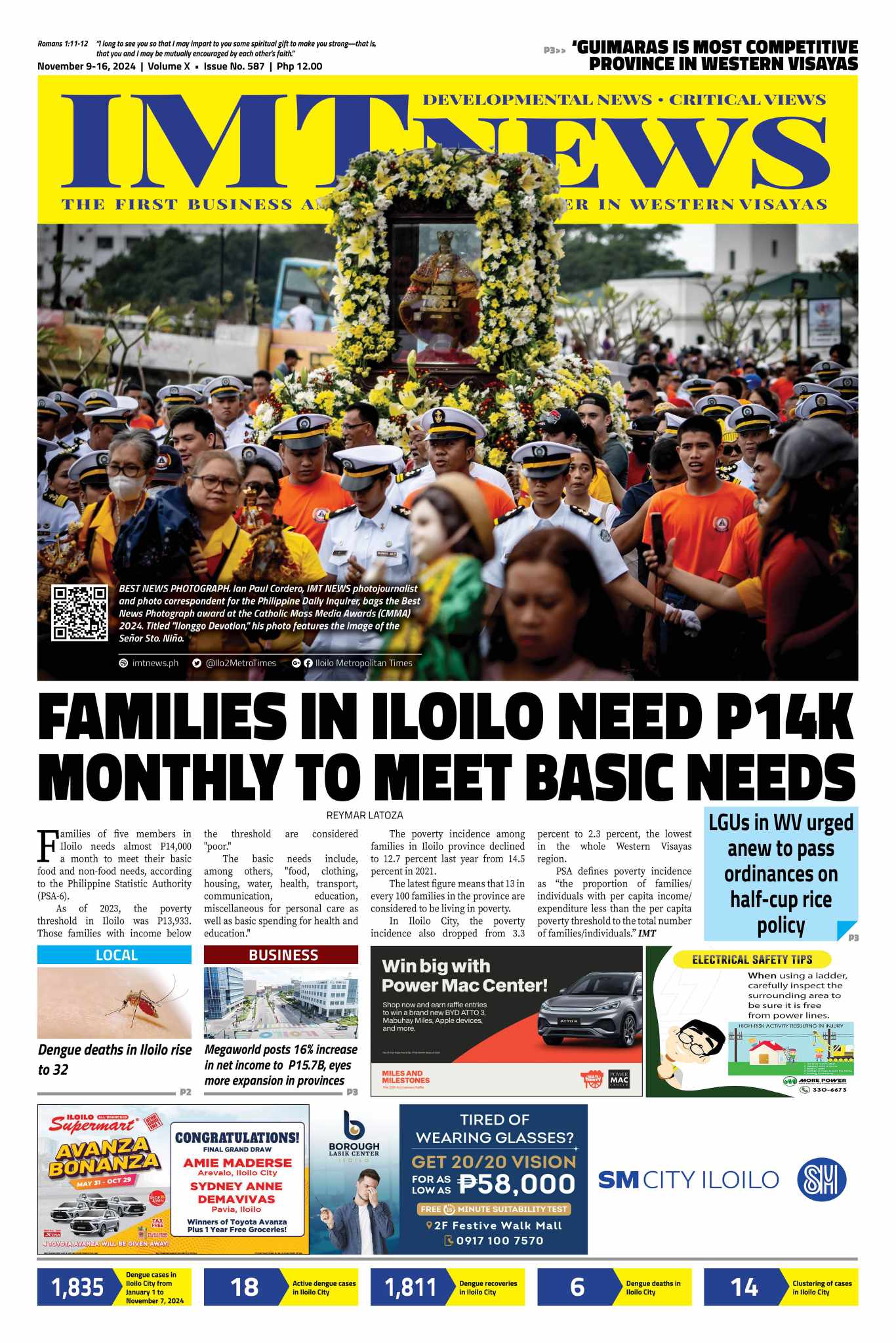 THIS WEEK'S FRONT PAGE (November 9-16, 2024)