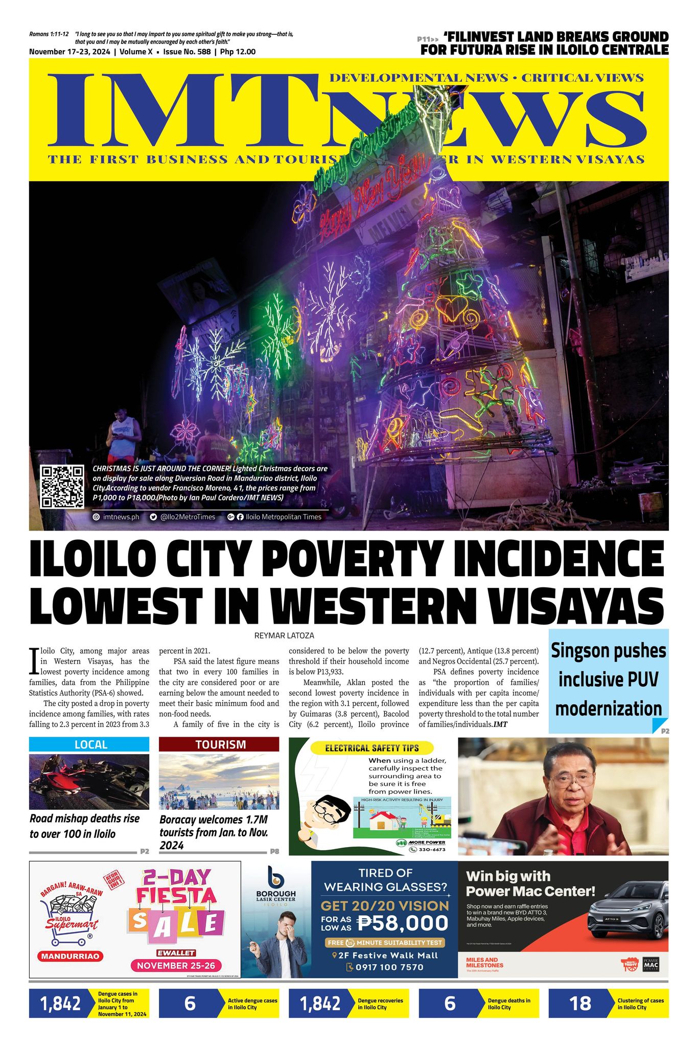 THIS WEEK'S FRONT PAGE (November 17-23, 2024)