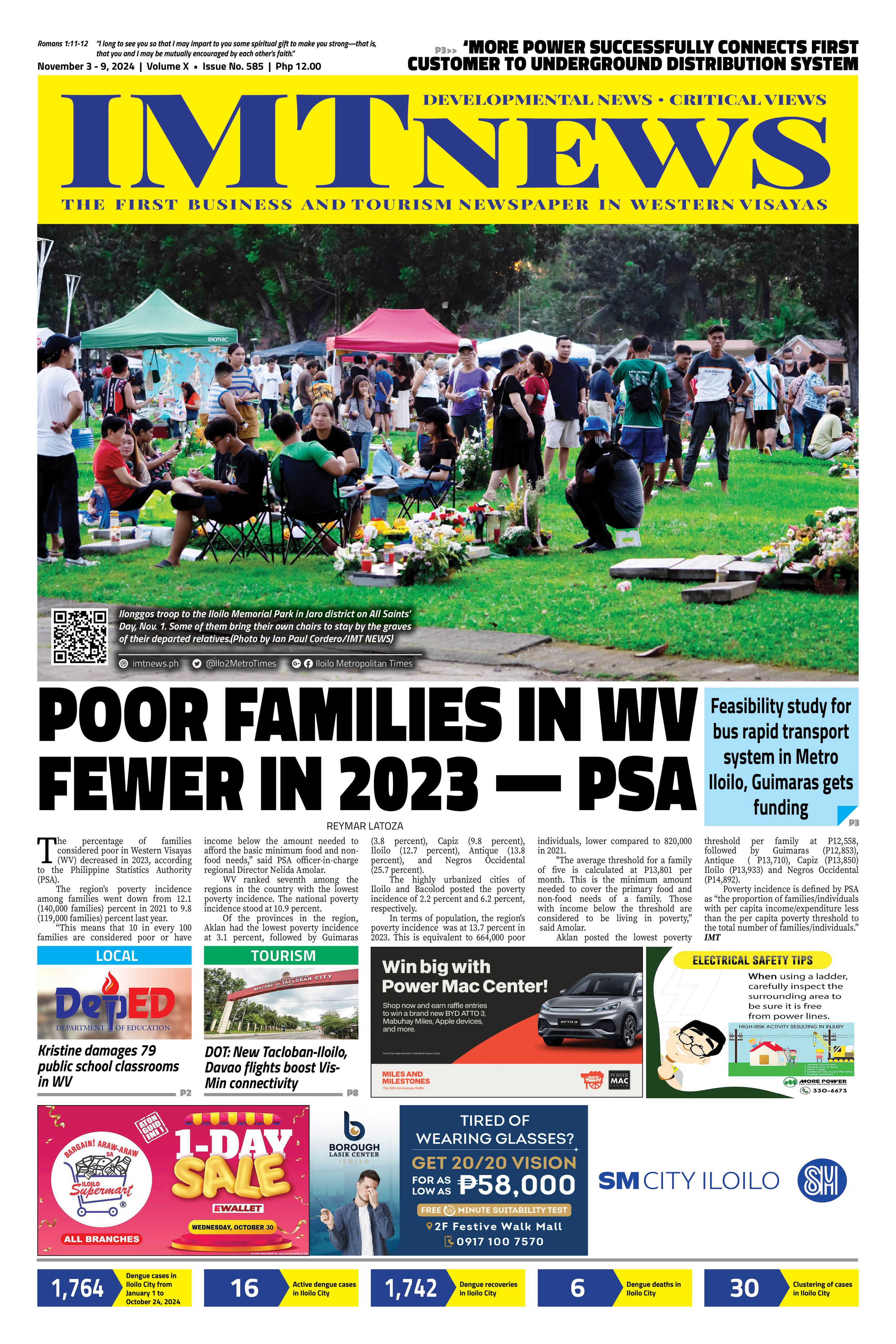 THIS WEEK'S FRONT PAGE (November 3-9, 2024)