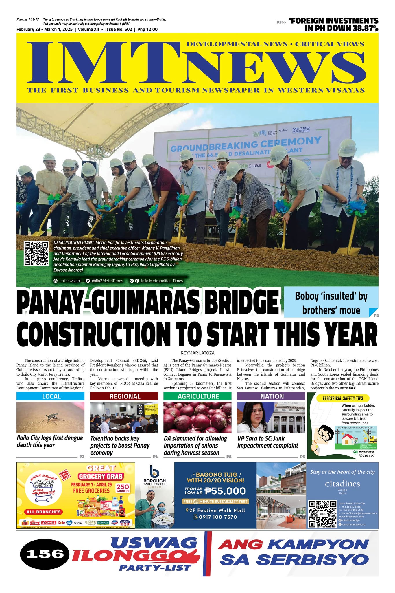 THIS WEEK'S FRONT PAGE (February 23 - March 1, 2025)